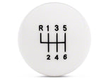 2011-2014 Modern Billet Retro Style 6-Speed Shift Knob; White