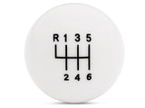 2011-2014 Modern Billet Retro Style 6-Speed Shift Knob; White