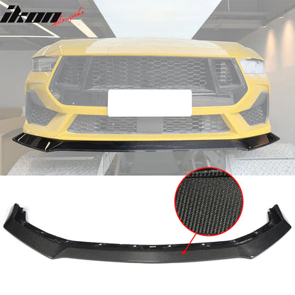 2024-2026 Ford Mustang Carbon Fiber Ikon Front Bumper Lip