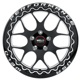 2005-2026 Mustang Weld Racing Solana Beadlock 1-Piece Gloss BLK MIL DIA Wheel - 17x10 with 5x114.3 Bolt, 7.38BS, ET 48