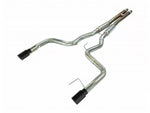 2024-2025 Mustang GT w/o Active Pypes H-Bomb Cat-Back Exhaust System with Black Tips