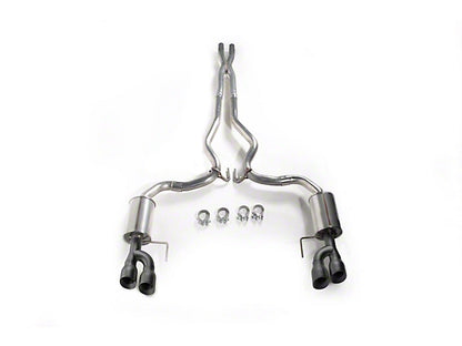 2018-2023 Mustang GT Fastback w/o Active Roush Cat-Back Exhaust with Black Tips