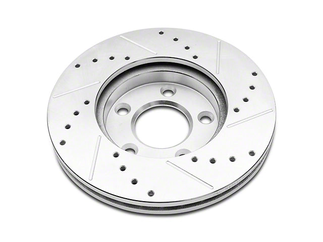 1994-2004 C&L Super Sport Cross-Drilled and Slotted Rotors; Front Pair