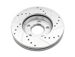 1994-2004 C&L Super Sport Cross-Drilled and Slotted Rotors; Front Pair