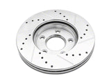 1994-2004 C&L Super Sport Cross-Drilled and Slotted Rotors; Front Pair