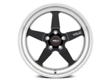 1979-2025 WELD Performance Ventura Drag Gloss Black Milled Wheel; Front Only; 17x5; -21mm Offset