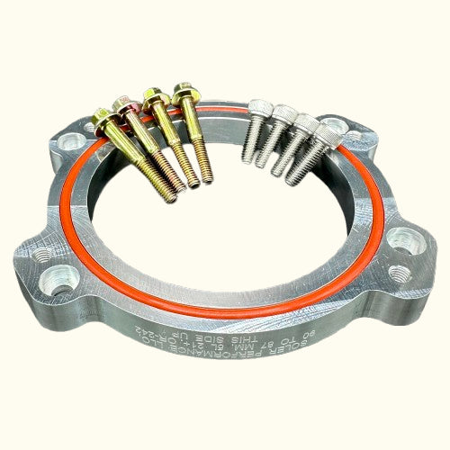 F-150 [5.0L] (2021+) Adapter (90mm TB to 87mm): 90MM TB to Ford F-150 (NEW MODELS) Stock Manifold/Aft. Mkt. Supercharger