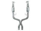 2005-2010 Pypes 1-5/8-Inch Long Tube Headers with Catted X-Pipe; EPA Approved; Polished