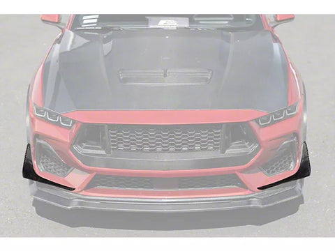 2024-2025 Mustang GT Front Splitter Canards; Carbon Fiber