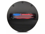 2015-2023 Mustang Old Glory Fuel Door; Matte Black