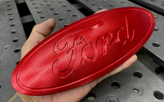 2020+ Explorer Ford Billet Badge (Front) – RED