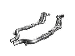 2015-2025 Mustang GT, Dark Horse Kooks 2-Inch Long Tube Headers; Green Catted