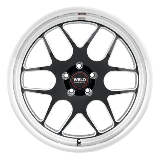 2015-2020 Shelby GT350 / 2020-2022 Shelby GT500 / 2024+ Dark Horse Weld Racing Solana Drag 1-Piece Gloss BLK MIL DIA Wheel - 20x5 with 5x114.3 Bolt, 1.5BS, ET -38