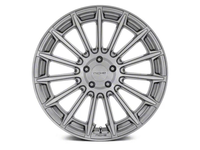 2005-2025 Niche Amalfi Platinum Gray Wheel; 20x9; 35mm Offset