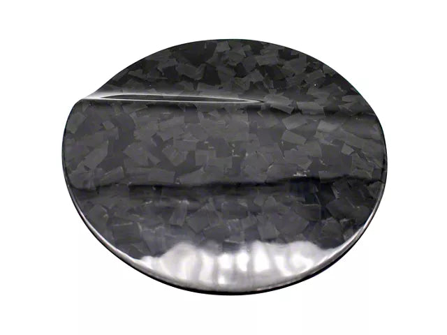 2015-2023 Mustang Gas Door Cover; Forged Carbon Fiber