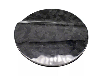 2015-2023 Mustang Gas Door Cover; Forged Carbon Fiber