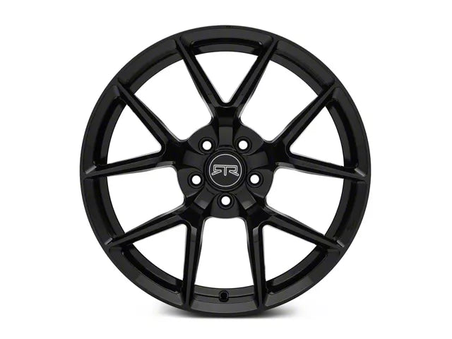 2005-2025 RTR Tech 5 Gloss Black Wheel; Rear Only; 19x10.5; 45mm Offset