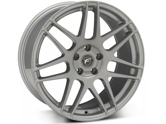 2005-2025 Mustang Forgestar F14 Monoblock Silver Wheel 19x9.5