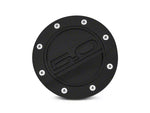 2015-2023 Mustang Competition Series Fuel Door with 5.0 Logo; Black