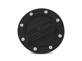 2015-2023 Mustang Competition Series Fuel Door with 5.0 Logo; Black