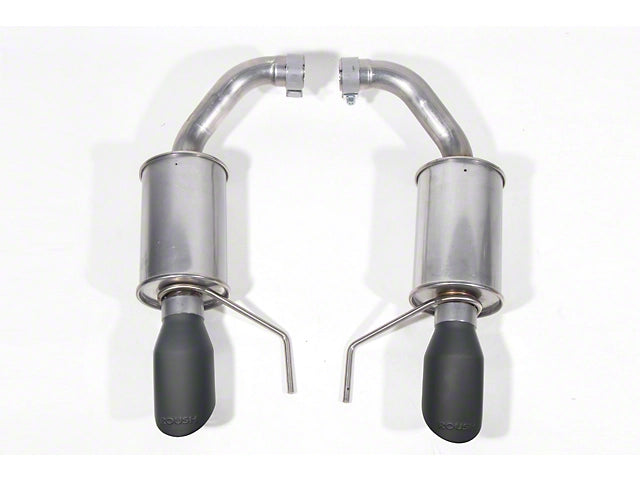 2024-2025 Mustang GT w/o Active Exhaust Roush Axle-Back Exhaust with Black Tips