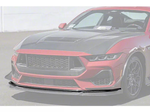 2024-2025 Mustang Front Chin Splitter; Carbon Fiber