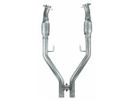 2005-2010 Pypes 1-5/8-Inch Long Tube Headers with Catted H-Pipe; EPA Approved; Polished