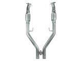 2005-2010 Pypes 1-5/8-Inch Long Tube Headers with Catted H-Pipe; EPA Approved; Polished