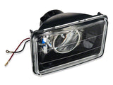 1979-1986 Projector Headlights; Black Housing; Clear Lens