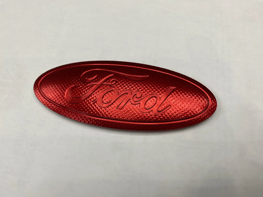 2020+ Explorer Ford Billet Badge (Rear) – Red