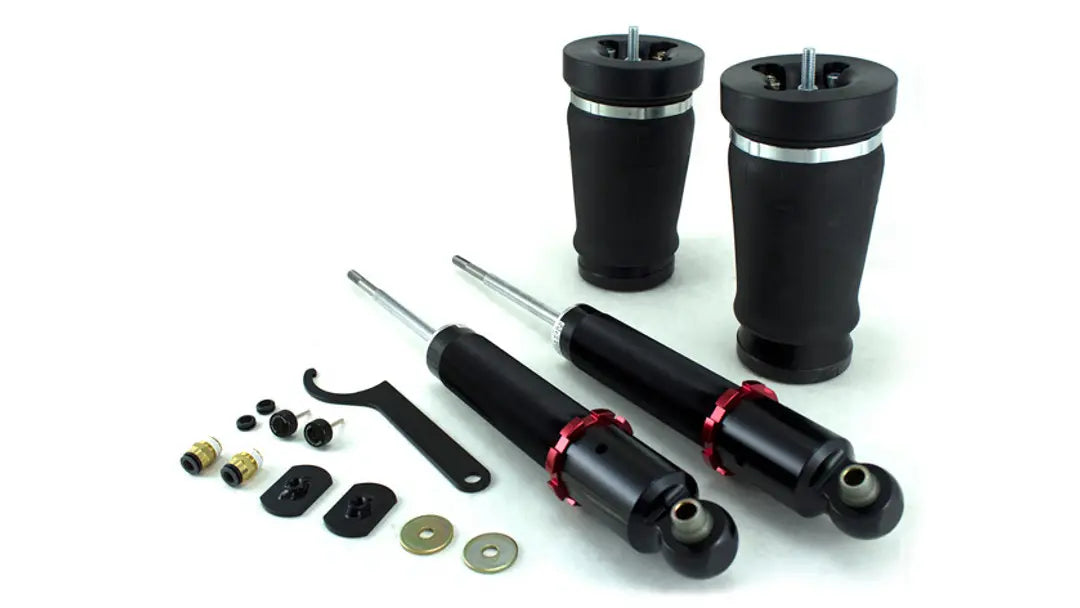 2005-2014 Mustang Air Lift Performance 3P Complete Air Suspension Kit; 1/4-Inch Lines (Chrome Compressor)