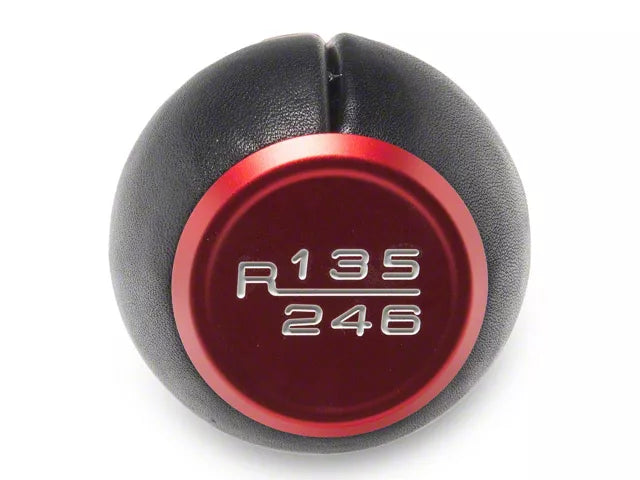 2024-2025 Mustang GT, Dark Horse SpeedForm 6-Speed Leather Shift Knob