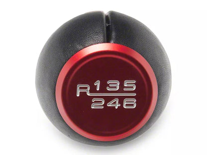 2024-2025 Mustang GT, Dark Horse SpeedForm 6-Speed Leather Shift Knob