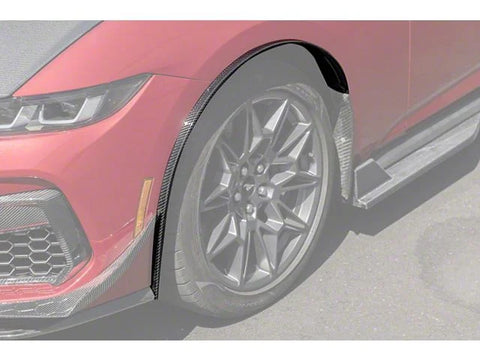 2024-2025 Mustang Fender Flares; Front; Carbon Fiber