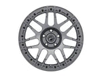 2005-2025 Forgestar F14 Beadlock Gloss Anthracite Wheel; Rear Only; 17x10; 50mm Offset