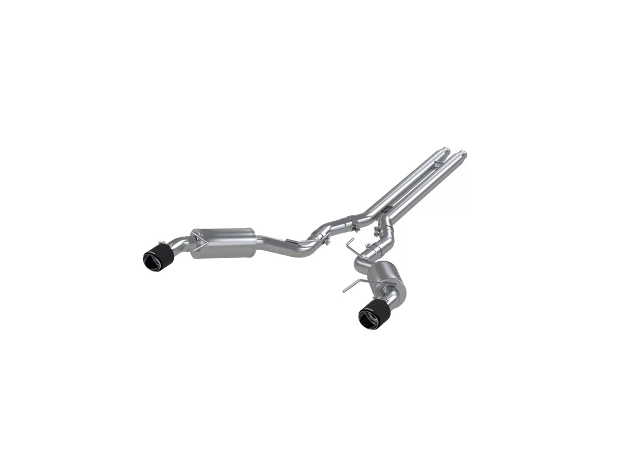 2015-2017 Mustang GT Fastback MBRP Armor Pro Cat-Back Exhaust with Carbon Fiber Tips; Street Version