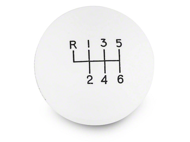 2015-2025 Hurst 6-Speed Shift Knob; White