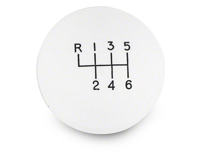 2015-2025 Hurst 6-Speed Shift Knob; White