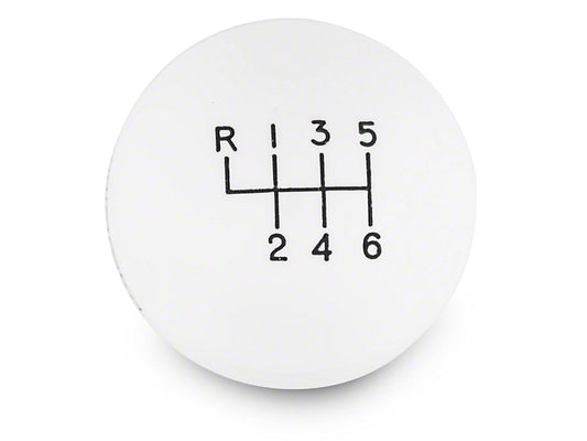 2015-2025 Hurst 6-Speed Shift Knob; White