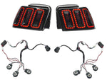 1999-2004 Raxiom Icon LED Tail Lights and Sequential Tail Light Kit; Black Housing; Smoked Lens