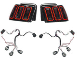 1999-2004 Raxiom Icon LED Tail Lights and Sequential Tail Light Kit; Black Housing; Smoked Lens