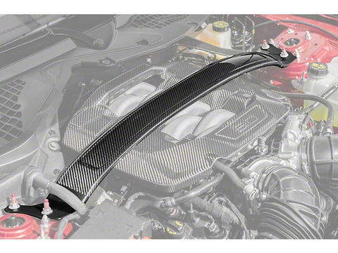 2024-2025 Mustang GT, Dark Horse Strut Tower Brace; Carbon Fiber