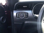 2015-2023 Mustang Headlight Switch Accent Trim; Domed Carbon Fiber