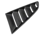 2015-2023 Mustang Vintage Quarter Window Louvers; Gloss Black