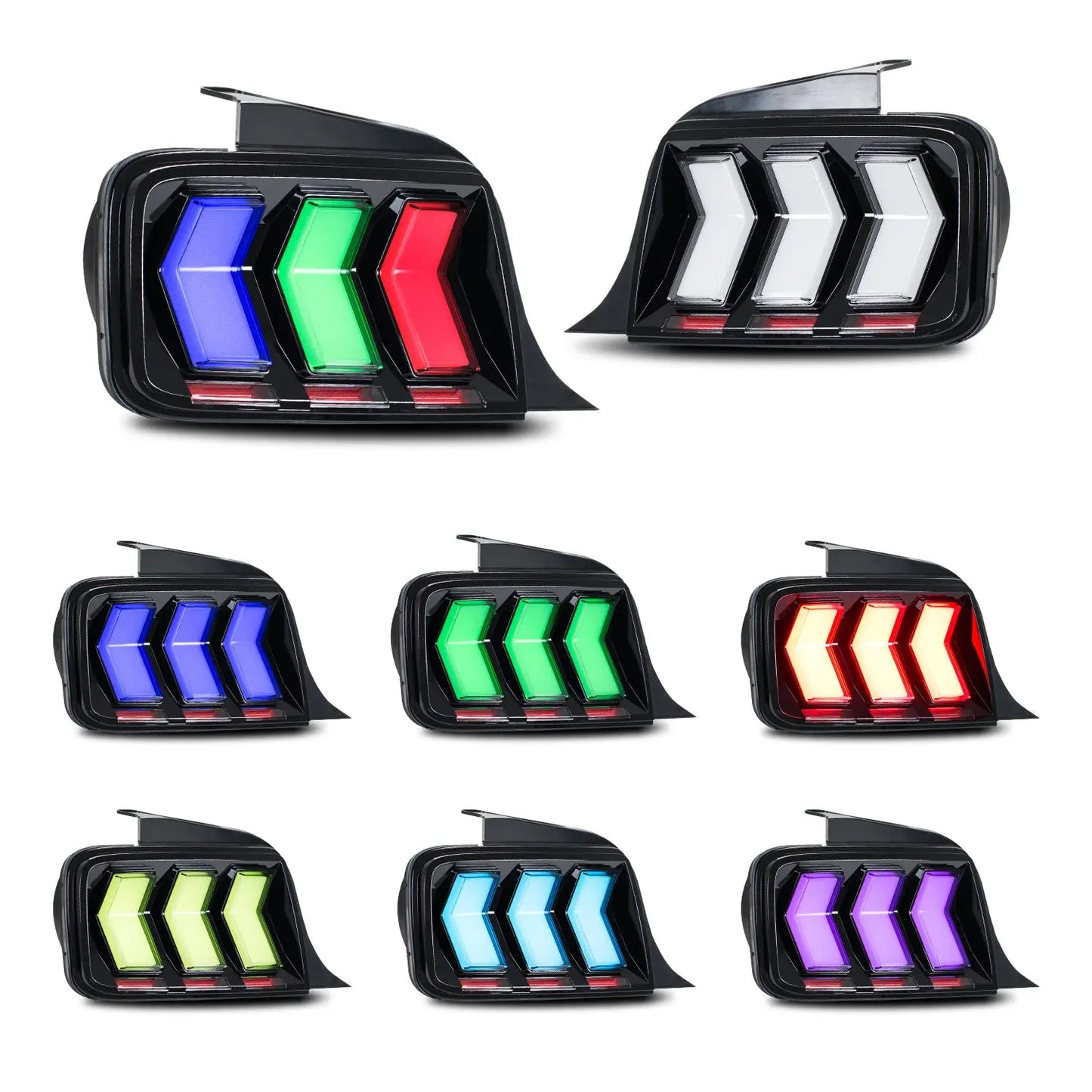 2005-2009 Mustang S650 Euro Style Taillights - RGB