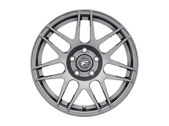 2005-2025 Forgestar F14 Drag Gloss Anthracite Wheel; Rear Only; 17x10; 50mm Offset
