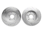 1994-2004 C&L Super Sport Cross-Drilled and Slotted Rotors; Rear Pair