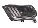 2010-2012 W/ Factory HID Signature Series Sequential Light Bar Projector Headlights; Black Housing; Clear Lens