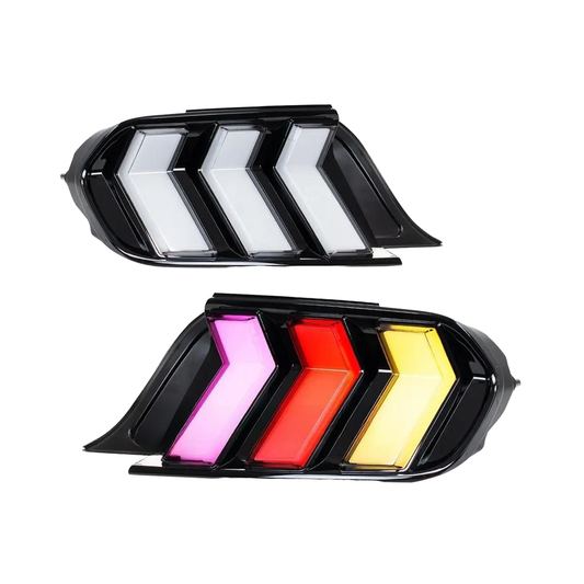 2015-2023 Ford Mustang RGB s650 style Euro Taillights - Clear or Smoked
