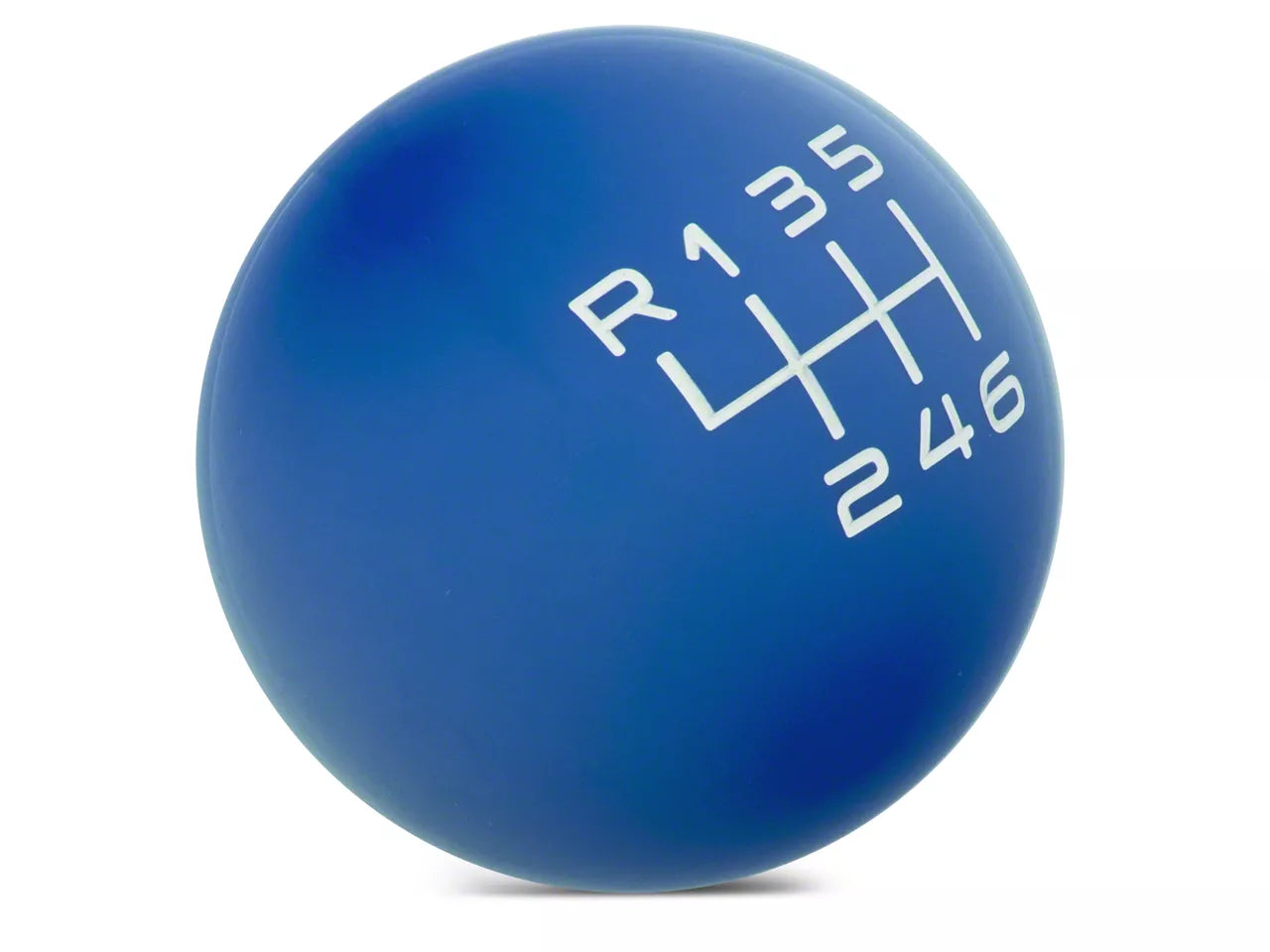 2015-2023 Modern Billet Retro Style 6-Speed Shift Knob; Red, White, Black, Blue or Polished